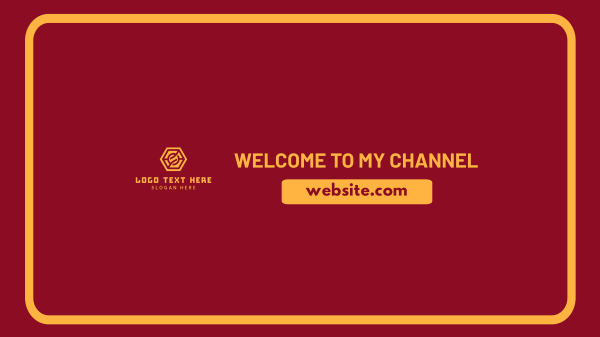Simple and Generic YouTube Banner Design Image Preview