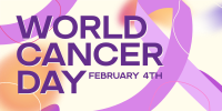 Gradient World Cancer Day Twitter post Image Preview