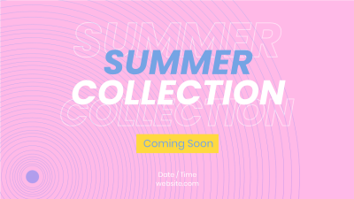 90's Lines Summer Collection Facebook event cover Image Preview