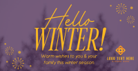 Winter Snowfall Facebook Ad Design