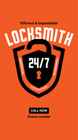 Shield Locksmith Facebook story Image Preview