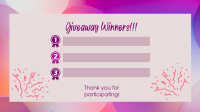 Aesthetic Giveaway Winners Facebook event cover Image Preview
