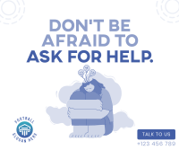 Ask for Help Facebook Post Design