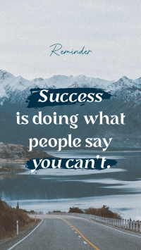 Success Motivational Quote Instagram reel Image Preview