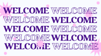 Welcome Shapes Facebook Event Cover Design
