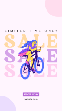 Pedal Your Way Sale Instagram Reel Design