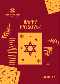 Passover Day Haggadah Flyer Design