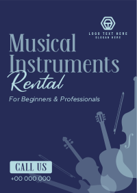 Music Instrument Rental Flyer Design