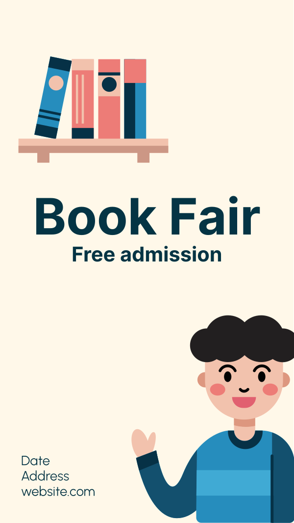 Kids Book Fair Instagram Story Design Image Preview