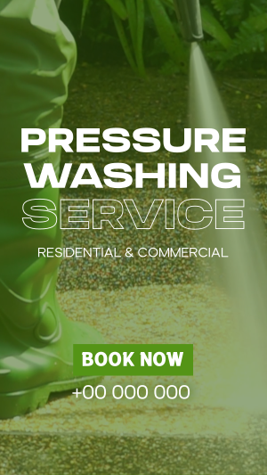 Professional Pressure Wash Instagram story Image Preview