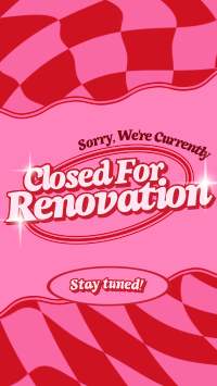 Romantic Closed Renovation Instagram Story Preview