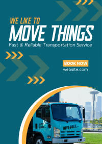 Trucking Service Company Poster Design