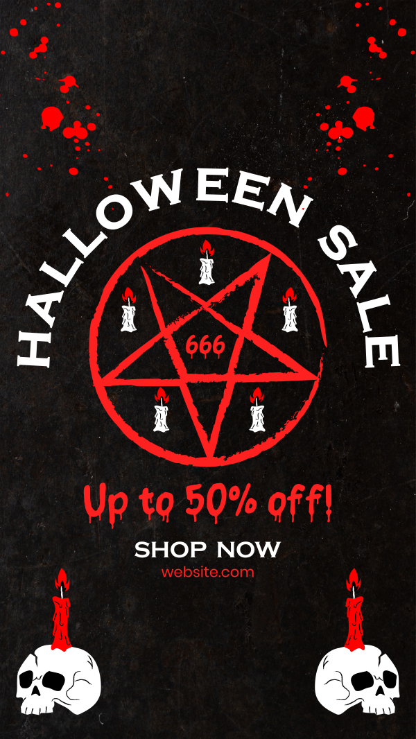 Satan Sacrifice Instagram Story Design Image Preview