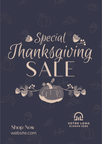 Special Thanksgiving Sale Poster Design