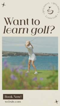 Sophisticated Golf Tournament Facebook Story Design