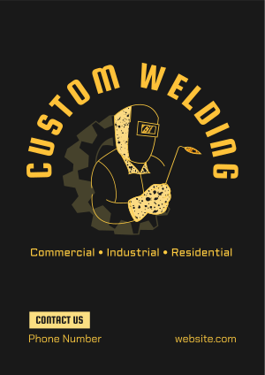 Custom Welding Badge Flyer Image Preview