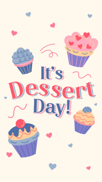 Cupcakes For Dessert Facebook Story Design