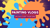 Painting Vlogs YouTube Banner Design