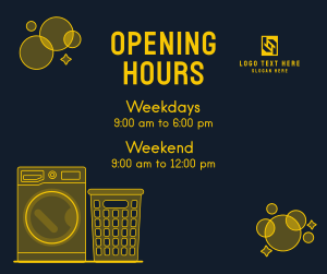 Laundry Shop Hours Facebook post Image Preview