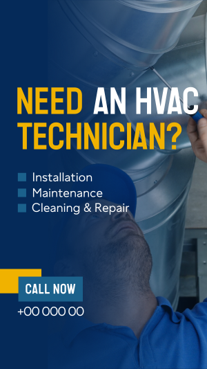 HVAC Technician Facebook story Image Preview