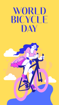 Lets Ride this World Bicycle Day Instagram Reel Preview