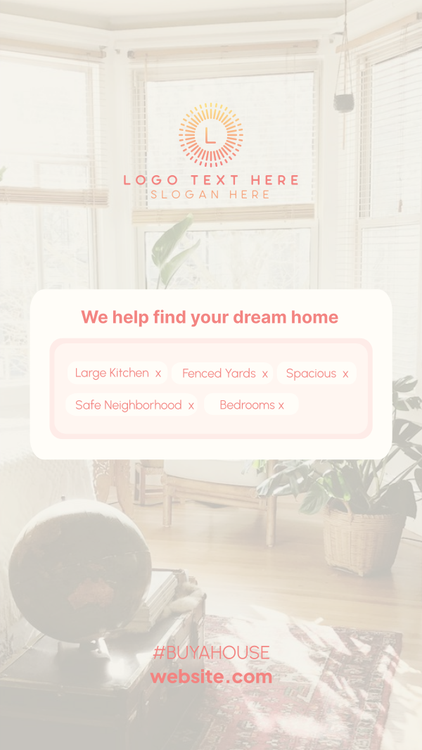 What's Your Dream Home Instagram Story Design Image Preview