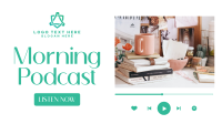 Morning Podcast Facebook Event Cover Design
