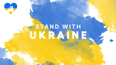Stand with Ukraine Paint Zoom Background Image Preview