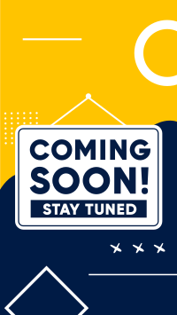 Coming Soon Signage Facebook Story Design