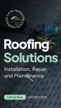 Roofing Solutions TikTok Video Design