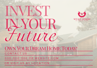 Minimalist Dream Home Postcard Image Preview