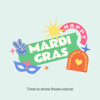 Happy Mardi Gras Linkedin Post Image Preview