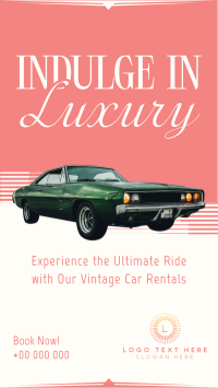 Luxury Vintage Car TikTok video Image Preview