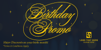 Birthday Promo Twitter post Image Preview
