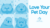 Modern Love Your Pet Day Facebook Event Cover Design