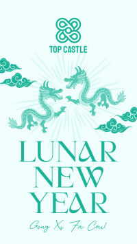 Happy Lunar New Year Facebook Story Design