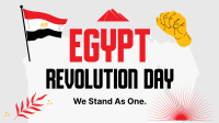 Egyptian Revolution Facebook Event Cover Design