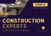 Modern Construction Experts Postcard Image Preview