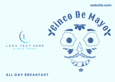 Cinco De Mayo Breakfast Postcard Image Preview