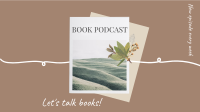 Book Podcast Facebook Event Cover Design