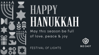 Happy Hanukkah Pattern Video Image Preview