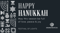 Happy Hanukkah Pattern Video Image Preview