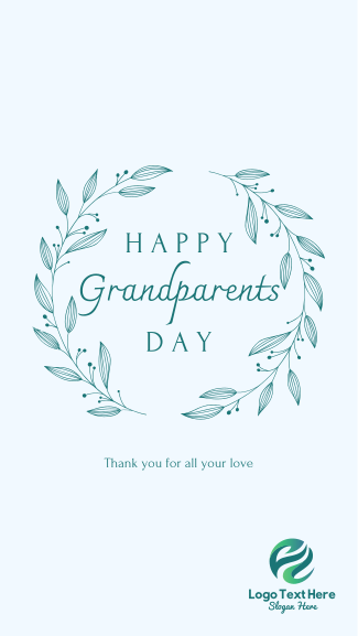 Elegant Classic Grandparents Day Facebook story
