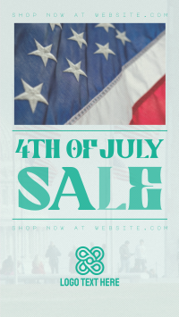 Minimalist 4th of July Sale Instagram story Image Preview