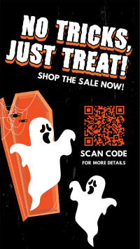 Spooky Halloween Treats Facebook Story Design