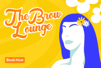 The Brow Lounge Pinterest Cover Design