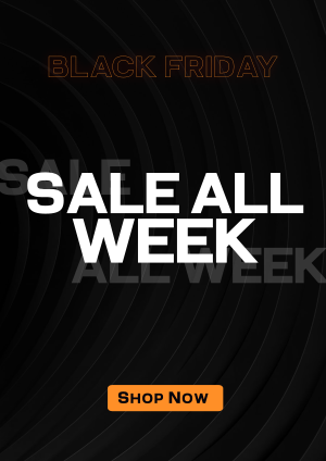 Monochromatic Pattern Black Friday Flyer Image Preview