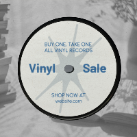 Vinyl Record Sale Instagram Post Design