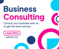 Abstract and Shapes Business Consult Facebook post Image Preview