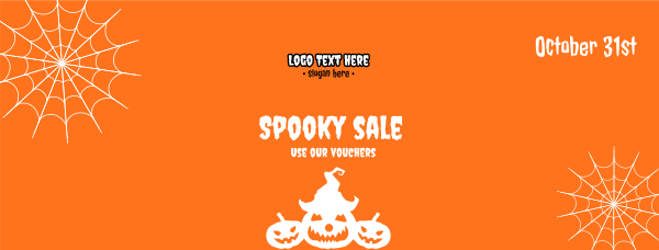 Spooky Flash Sale Facebook Cover Design Image Preview